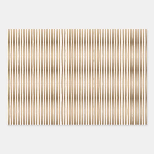 Elegant Scandi Christmas Gold & Black Geschenkpapier Set (Vorderseite 2)