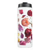 Elegant Scattered Floral Petal | Modern  Thermosbecher (Vorderseite)