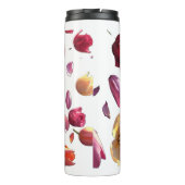 Elegant Scattered Floral Petal | Modern Thermosbecher (Rückseite)