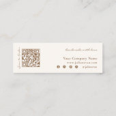 Elegant Scent Sample Fragrance Mini Tester Card Visitenkarte (Rückseite)