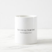 Elegant Schlicht Einfach Minimalistisch Kaffeetasse (Mittel)