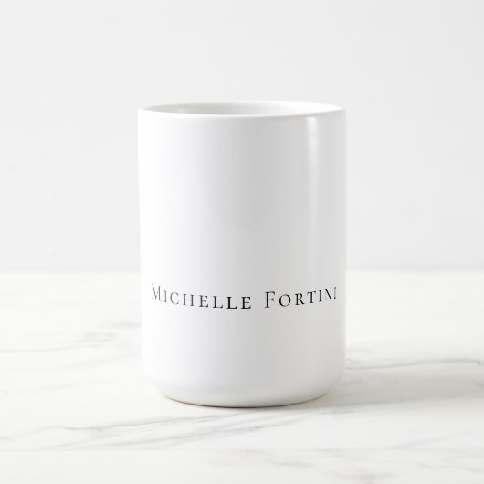 Elegant Schlicht Einfach Minimalistisch Kaffeetasse (Mittel)
