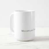 Elegant Schlicht Einfach Minimalistisch Kaffeetasse (Vorderseite Links)