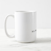 Elegant Schlicht Einfach Minimalistisch Kaffeetasse (Links)