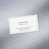 Elegant Schlicht Einfach Minimalistisch Magnetische Visitenkarte (Beispiel)