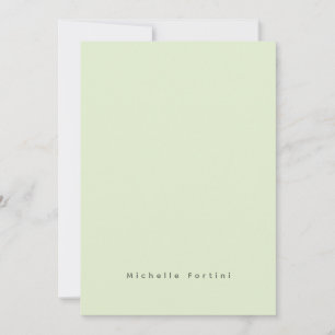 Elegant Schlicht Einfach Minimalistisch Mitteilungskarte