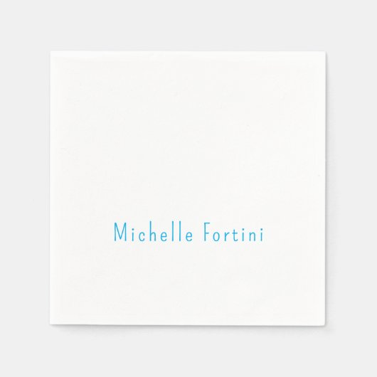 Elegant Schlicht Einfach Minimalistisch Serviette (Vorderseite)