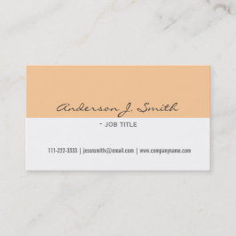 elegant, schlicht, einfach, weiß und gelb beruflic visitenkarte