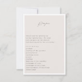 Elegant schlicht mit Line Art Blume & Border (Vorderseite)