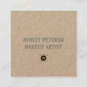 Elegant schlicht, modern quadratische visitenkarte (Vorderseite)