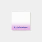 Elegant, schlicht, Pflaumen-Hintergrund mit Post-it Klebezettel (Vorderseite)