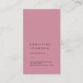 elegant schlicht visitenkarte (Vorderseite)