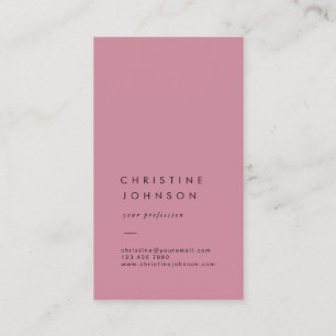 elegant schlicht visitenkarte