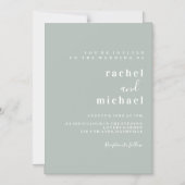 Elegant schlichte magneteinladung (Vorderseite)