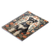 Elegant Schnauzer William Morris Inspired Floral Notizblock (Linke Seite)
