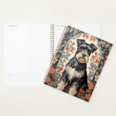 Elegant Schnauzer William Morris Inspired Floral Planer (Anzeige)