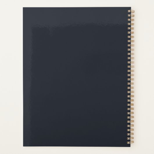 Elegant Schnauzer William Morris Inspired Floral Planer (Rückseite)