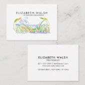 Elegant Schöne Moderne Minimalistisch Visitenkarte (Vorne/Hinten)