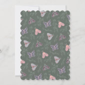 Elegant Schöne Pastellfarben handbemalt Twilight M Einladung (Rückseite)