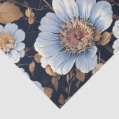 Elegant Schöne, weiße Blume Decoupage Seidenpapier (Detail)