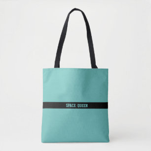 Elegant Schönes Schwarz & Türkis Tasche