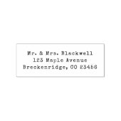 Elegant Schreibwriter Gummistempel (Prägung)