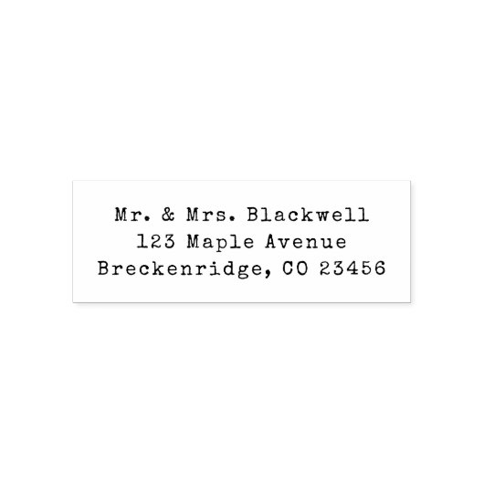 Elegant Schreibwriter Permastempel (Design)