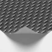 Elegant Schwarz bis Grau ombre kleine Abstrakt Geschenkpapier (Ecke)