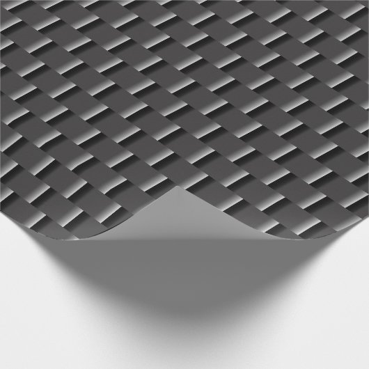 Elegant Schwarz bis Grau ombre kleine Abstrakt Geschenkpapier (Ecke)