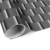 Elegant Schwarz bis Grau ombre kleine Abstrakt Geschenkpapier (Rolleneckpunkt)