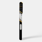 Elegant schwarz grau einzigartig geometrisch Case-Mate iPhone hülle (Rückseite / Rechts)