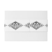 Elegant Schwarz und Weiß Religiös Simple Einladungsbanderole (Rückseitenbeispiel)