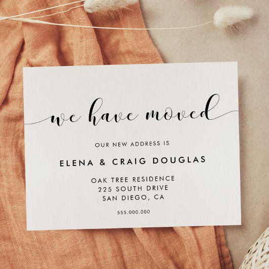 Elegant Schwarz und Weiß Wir haben die Ankündigung