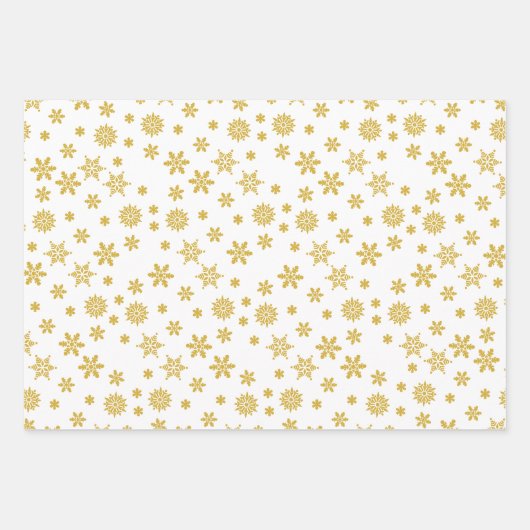 Elegant Schwarz-weiß & gelb Frohe Weihnachten Geschenkpapier Set (Vorderseite 3)