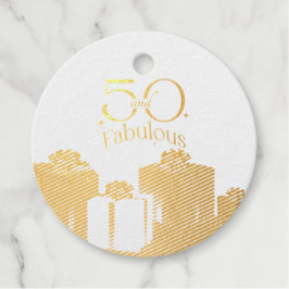 Elegant Schwarz-weiß Gold 50 und vorzüglich Geschenkanhänger