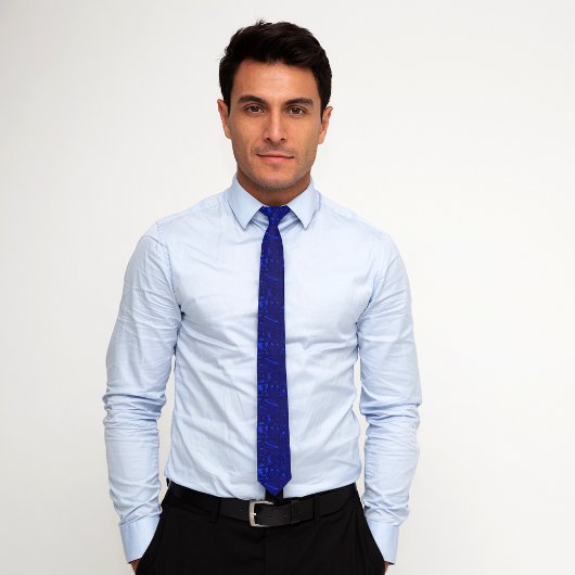 Elegant Science Icons Neck Tie Krawatte