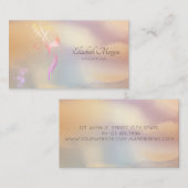 Elegant Scissors Hairdresser Colorful Visitenkarte (Vorne/Hinten)