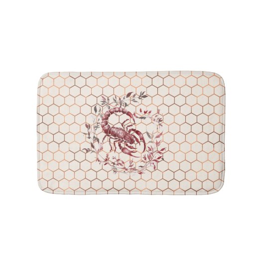 Elegant Scorpio Badematte (Vorderseite)