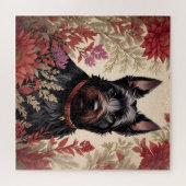Elegant Scottish Terrier Dog Portrait Puzzle (Horizontal)