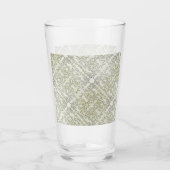 Elegant Scribble Pattern in Gold & Silver Glas (Vorderseite)