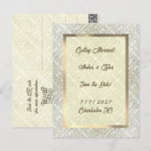 Elegant Scribble Pattern Postkarte (Vorne/Hinten)