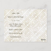 Elegant Scribble Pattern Postkarte (Rückseite)