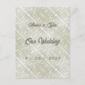 Elegant Scribble Pattern Postkarte (Vorderseite)