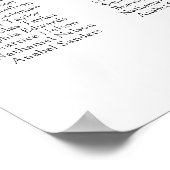 Elegant Scrip 20 Table Rose Hochzeitstabelle Poster (Ecke)