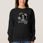 Elegant Script 1 Photo Best Grandma Ever Sweatshirt (Vorderseite)