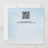 Elegant Script Beach Bridal Shower Einladung (Rückseite)