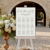 Elegant Script Bridal Shower Seating Chart Poster