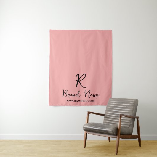 Elegant Script Business Logo Branding Display Wandteppich (Beispiel)