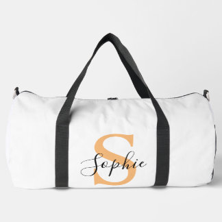 Elegant Script Custom Name Personalized Gift Duffle Bag