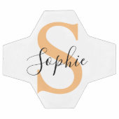 Elegant Script Custom Name Personalized Gift Fußball (Flach)